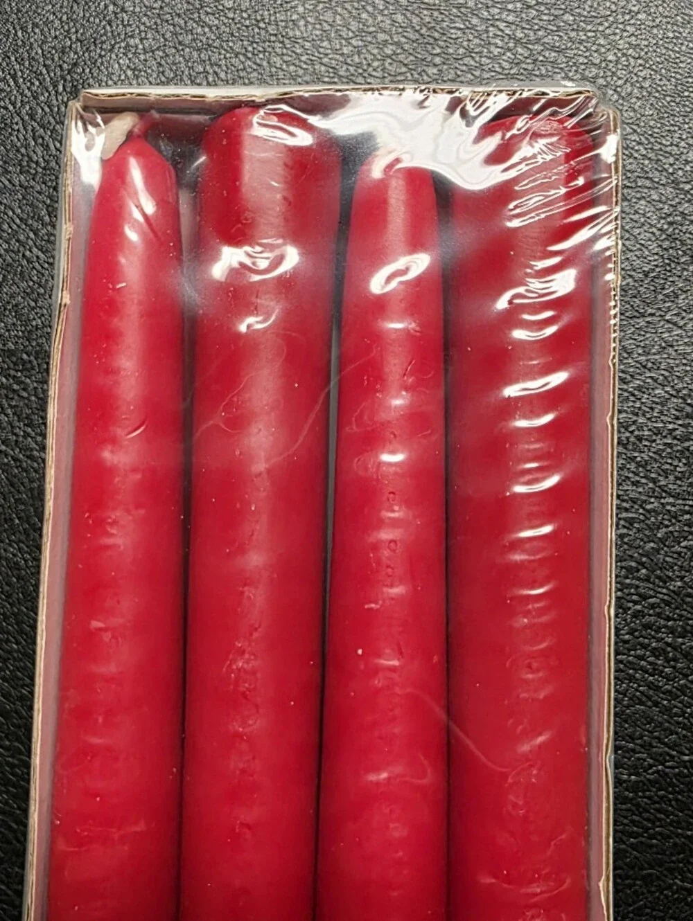 IKEA VINTERFINT Red Unscented Taper Candles - Pack of 8 (New)